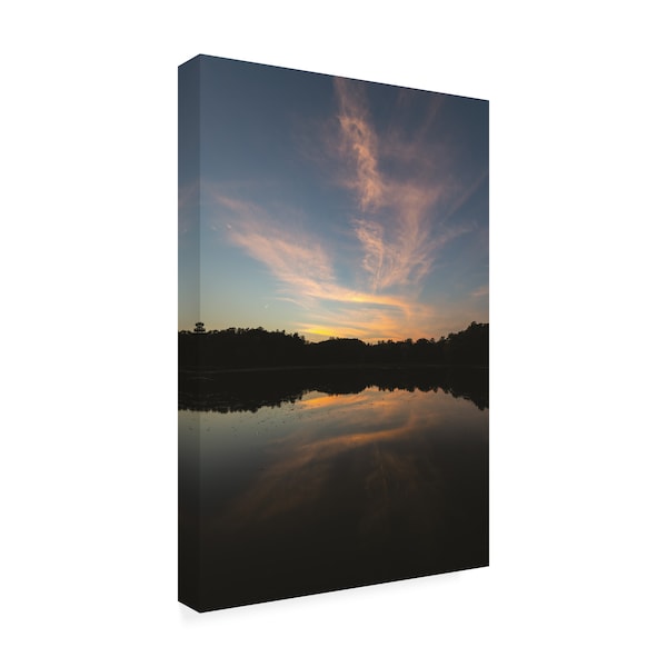 Kurt Shaffer 'Kendal Lake Sunset Pastel' Canvas Art,22x32